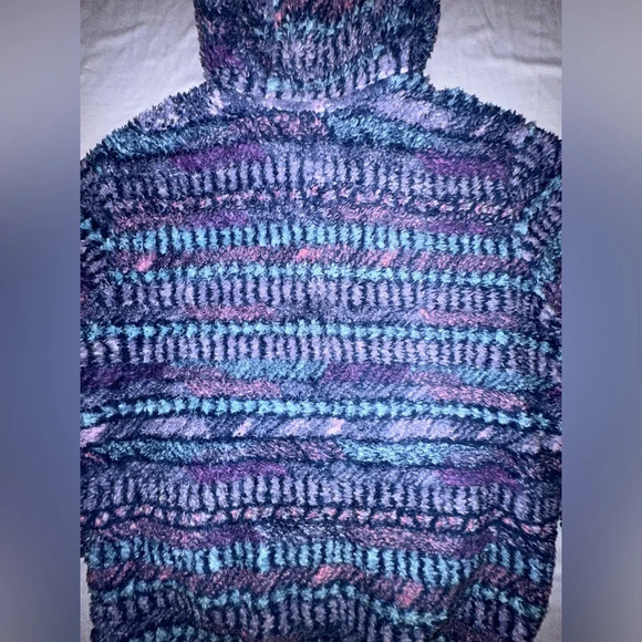 Eddie Bauer Kids Quest Fleece Plush Hoodie Full Zip Hooded Multicolor Size Med - Picture 8 of 10